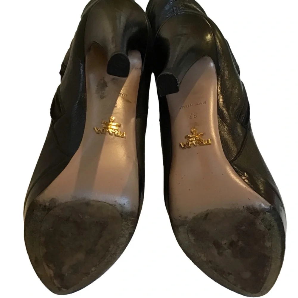 Prada black over the knee platform stiletto boot, size 37 - Picture 4 of 6